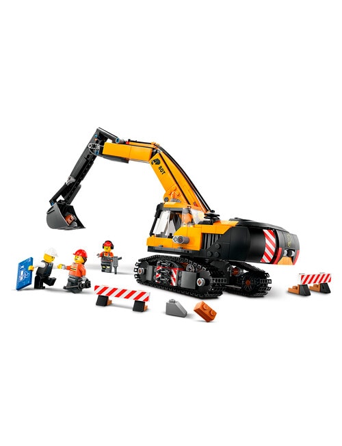LEGO City Yellow Construction Excavator, 60420 product photo View 03 L
