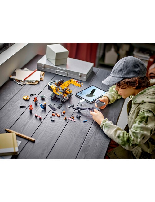 LEGO City Yellow Construction Excavator, 60420 product photo View 07 L