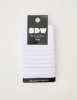 Simon De Winter Girls Slouch Sock, White, 8-16 product photo View 02 S