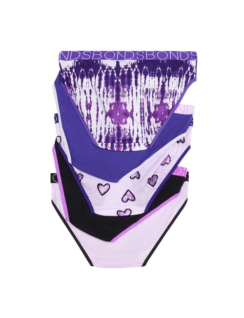 Bonds Multipack Bikini Brief, 5-Pack, Frequency Hearts, 2-16 product photo View 02 L
