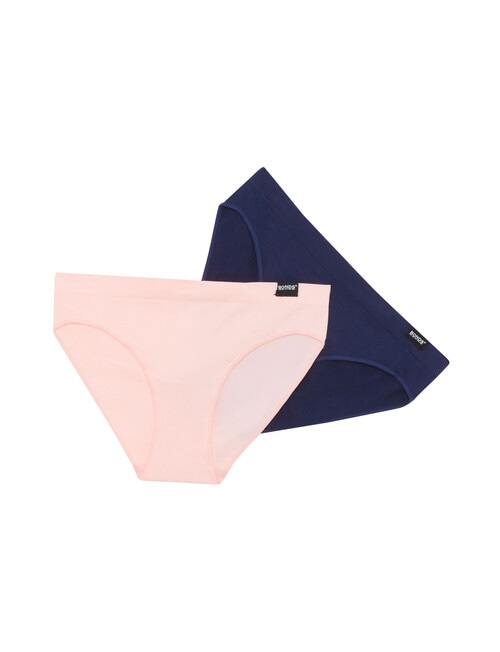 Bonds Match Its Bikini Brief, Sunrise Pink & Black Sea, 2-Pack, 6-16 product photo