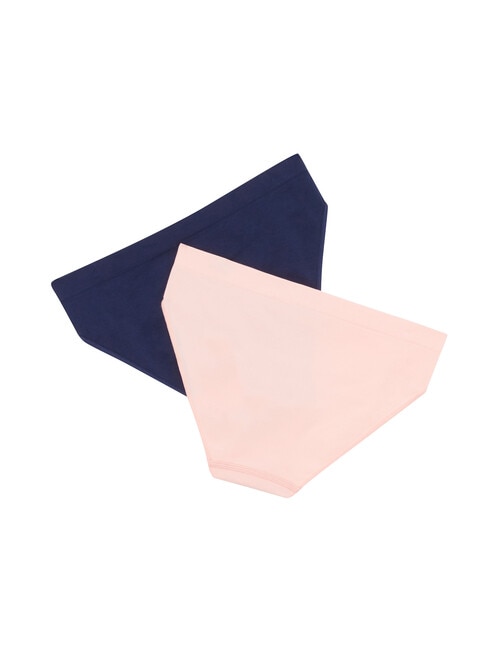 Bonds Match Its Bikini Brief, Sunrise Pink & Black Sea, 2-Pack, 6-16 product photo View 02 L