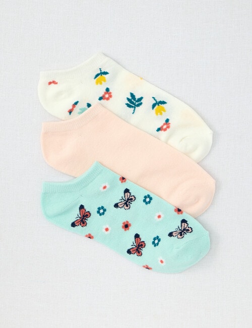 Lyric Fashion Garden Anklets, 3-Pack, Peach, 4-11 product photo