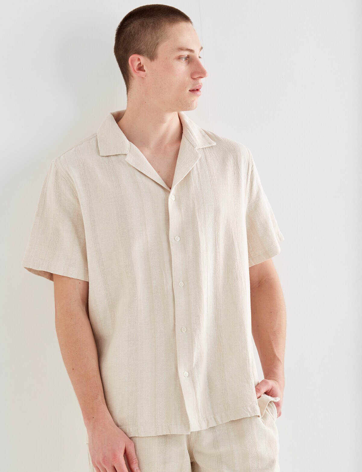 新品BOIL WASH SHEER LINEN SHIRT