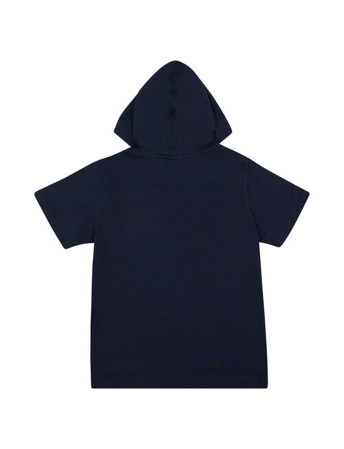 Champion Team USA Hooded Tee, Navy Blue product photo View 02 L