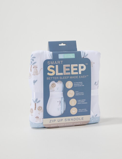 Smart Sleep Watercolour Safari Swaddle 2.5T 0-3m product photo View 04 L