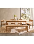 LUCA Furniture Mesa Extendable Dining Table 1.6-2.1m, Natural product photo