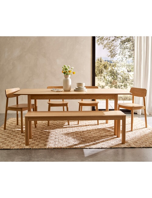 LUCA Furniture Mesa Extendable Dining Table 1.6-2.1m, Natural product photo
