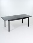 LUCA Furniture Mesa Extendable Dining Table 1.6-2.1m, Black product photo View 02 S