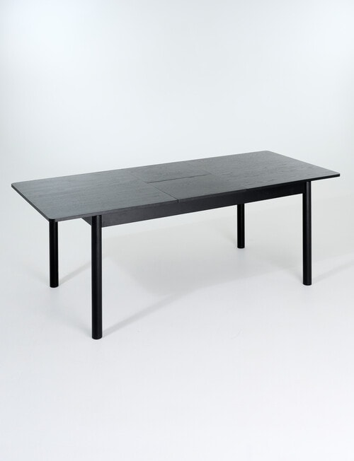 LUCA Furniture Mesa Extendable Dining Table 1.6-2.1m, Black product photo View 02 L