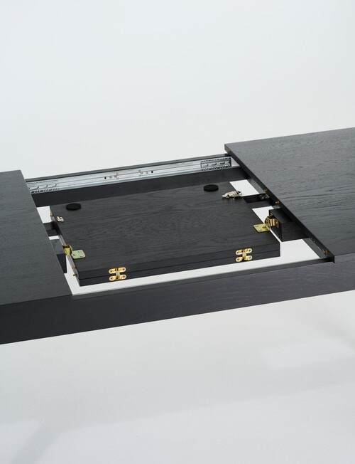 LUCA Furniture Mesa Extendable Dining Table 1.6-2.1m, Black product photo View 09 L