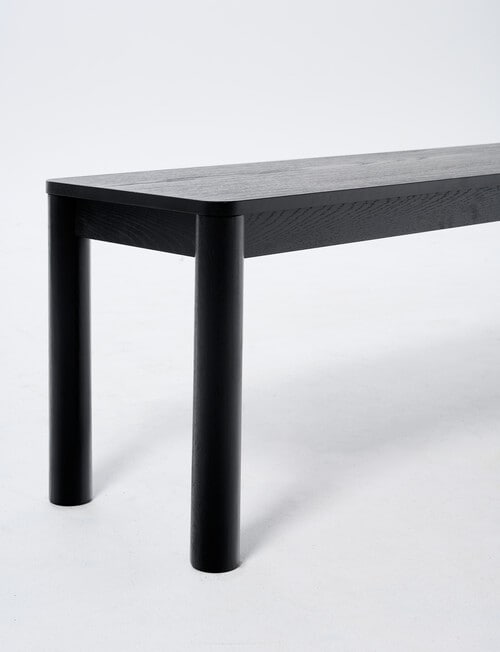 LUCA Furniture Mesa Dining Bench 1.6m, Black product photo View 03 L