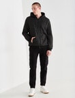 Tarnish Reno Sweat Zip Thur Hoodie, Black Marle product photo View 03 S