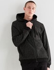 Tarnish Reno Sweat Zip Thur Hoodie, Black Marle product photo