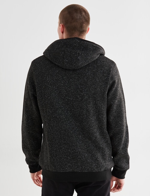 Tarnish Reno Sweat Zip Thur Hoodie, Black Marle product photo View 02 L
