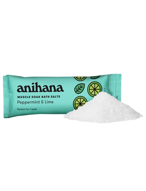 anihana Peppermint & Lime Bath Salts, 80g product photo