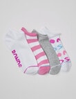 Bonds Low Cut Sock, 4-Pack, Blind Bloom, New Grey Marle product photo