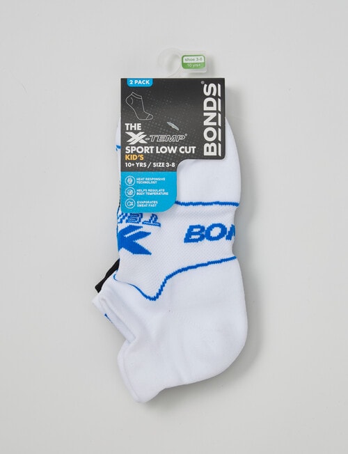 Bonds X Temp Low Cut Sock, 2-Pack, Santorini Glo product photo View 02 L