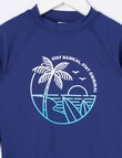 Wavetribe Palm Surf Long Sleeve Rash Top, Ocean product photo View 02 S
