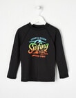 Wavetribe Surf Long Sleeve Rash Top, Black product photo