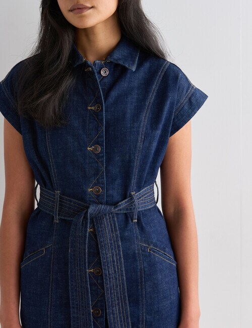 yass BELTED DENIM TROUSER USED 