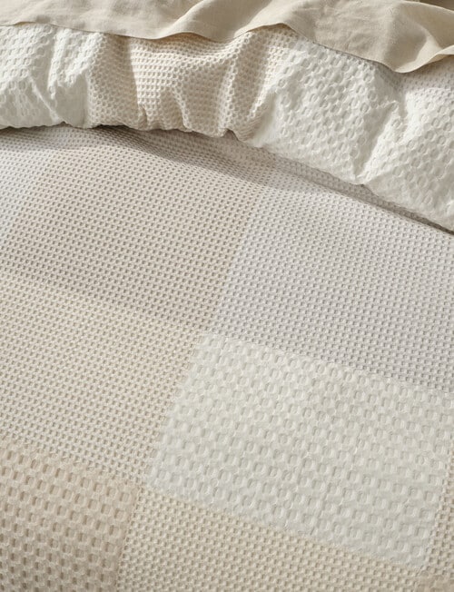 Linen House Baleares Duvet Cover Set, Vanilla product photo View 03 L