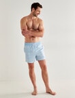 Gasoline Geo Maze Swimshort, Light Blue product photo View 03 S