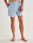 Gasoline Geo Maze Swimshort, Light Blue product photo View 04 S