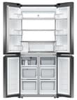 Fisher & Paykel 498L Quad Door Fridge Freezer with Ice & Water, Black Stainless, RF500QNUB1 product photo View 02 S