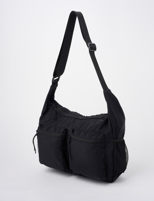 Gasoline Cross Body Bag, Black product photo View 03 L