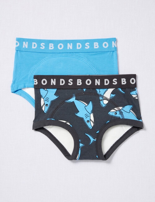 Bonds Sharktastic Whoopsies, 2-Pack, Active Blue, 2-4 product photo