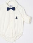 Teeny Weeny All Dressed Up Bodysuit Shirt, White product photo View 03 S