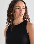 Mineral Hazel Rib Tank, Black product photo View 05 S