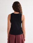 Mineral Hazel Rib Tank, Black product photo View 02 S