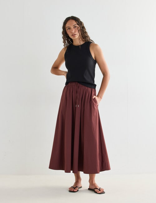 Mineral Hazel Rib Tank, Black product photo View 03 L