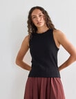 Mineral Hazel Rib Tank, Black product photo View 04 S