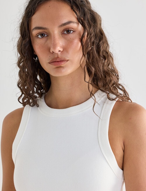 Mineral Hazel Rib Tank, White product photo View 07 L
