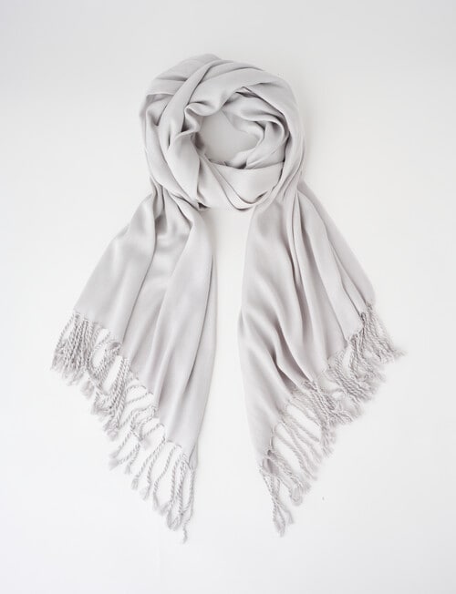 Boston + Bailey Classic Scarf, Pearl Grey product photo
