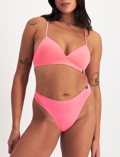 Bonds Match Its Hi Bikini Brief, Pink Wattle, 6-22 product photo