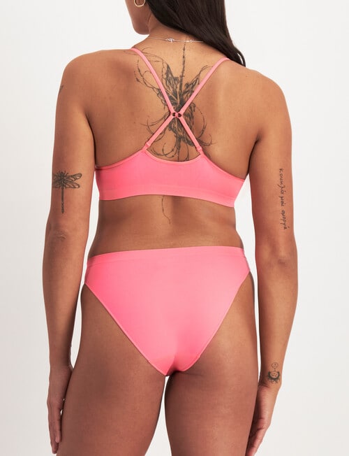 Bonds Match Its Hi Bikini Brief, Pink Wattle, 6-22 product photo View 03 L