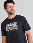 Mr Vintage No Fishy Business Tee, Navy product photo