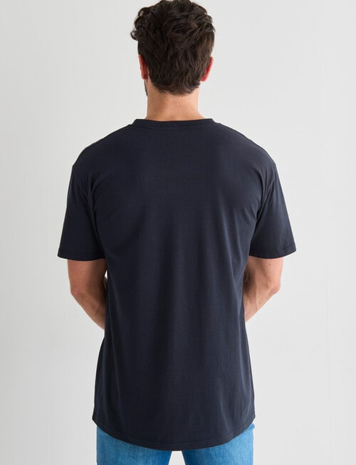 Mr Vintage No Fishy Business Tee, Navy product photo View 02 L