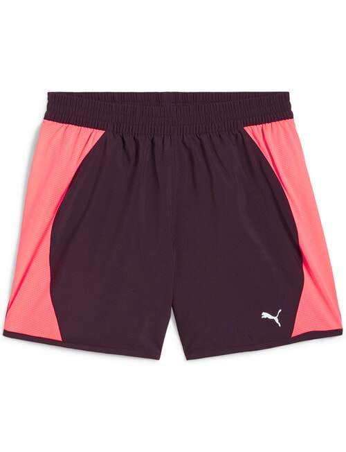 Puma Run Fav Velocity 5" Short, Midnight Plum-Sunset Glow product photo