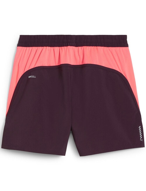 Puma Run Fav Velocity 5" Short, Midnight Plum-Sunset Glow product photo View 02 L