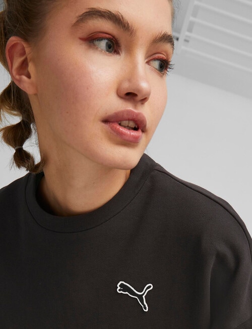 Puma Better Essentials Oversized Crew, Black product photo View 04 L