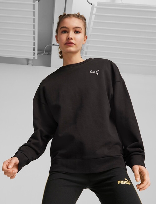 Puma Better Essentials Oversized Crew, Black product photo View 07 L