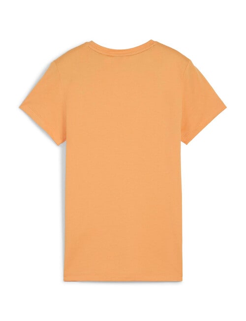 Puma ESS Logo Tee, Bright Melon product photo View 02 L