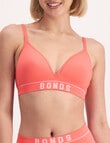 Bonds Retro Rib Wirefree Bra, Candied Grapefruit, 8-22 product photo