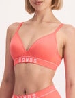 Bonds Retro Rib Wirefree Bra, Candied Grapefruit, 8-22 product photo View 03 S