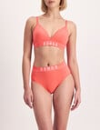 Bonds Retro Rib Wirefree Bra, Candied Grapefruit, 8-22 product photo View 04 S